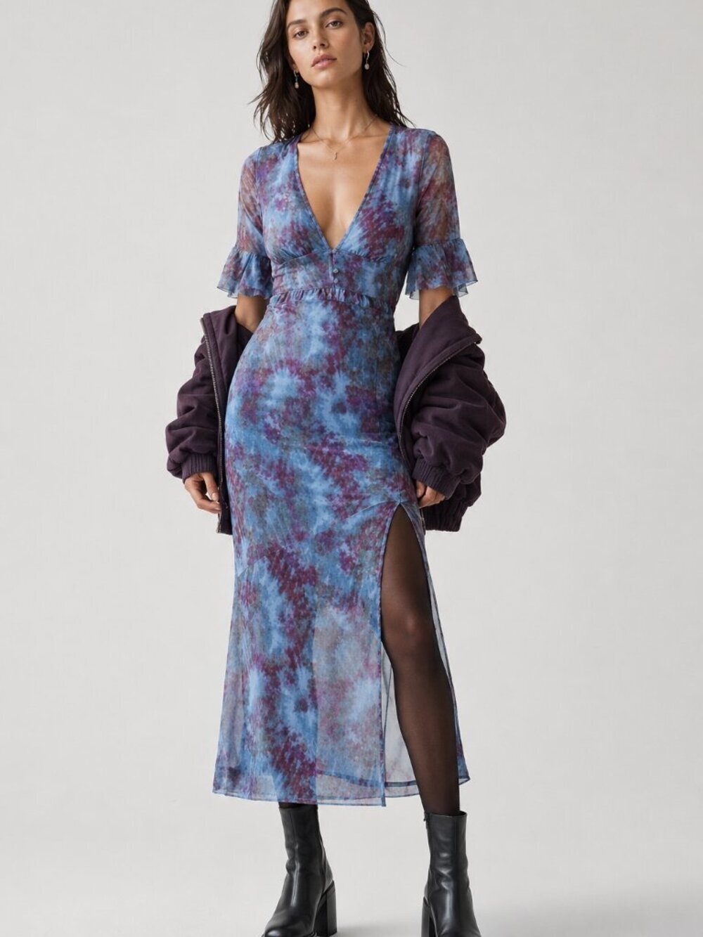 Urban Outfitters Floral Chiffon Dress